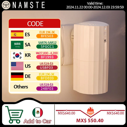 NAMSTE WiFi Bluetooth Aromatherapy Machine