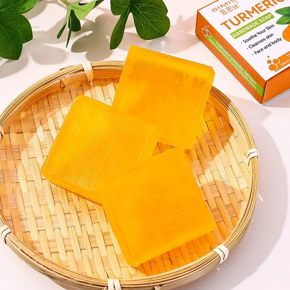 Organic Turmeric Soap Bar Natural Facial & Body Cleanser