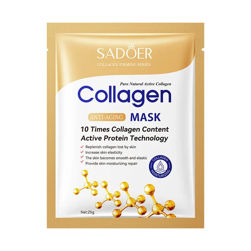 10pcs SADOER Collagen Face Mask Moisturizing