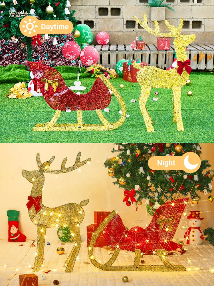 Decoration Christmas Deer Family Decor