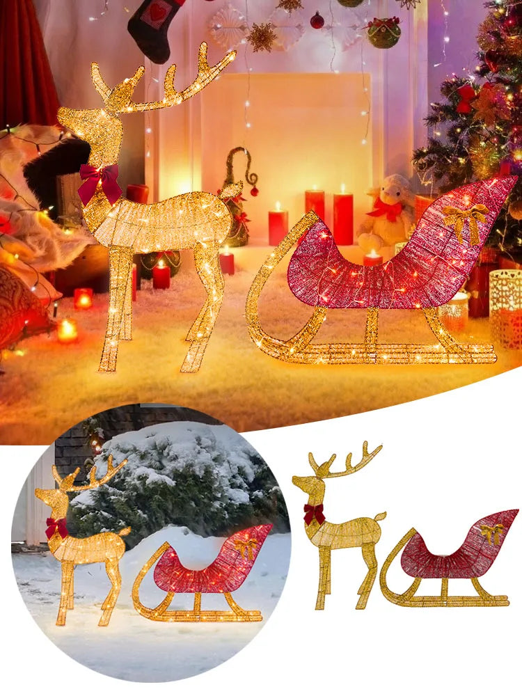 Decoration Christmas Deer Family Decor