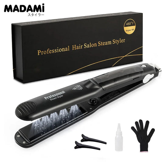 Steam Hair Straightener Professional Ceramic Vapor Flat Iron