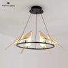 Magpie Bird Chandelier Animal Hanging Lamp