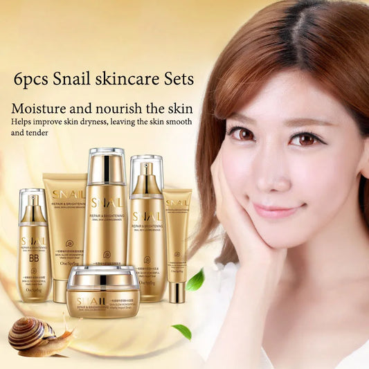 6pcs Snail Collagen Skin Care Sets