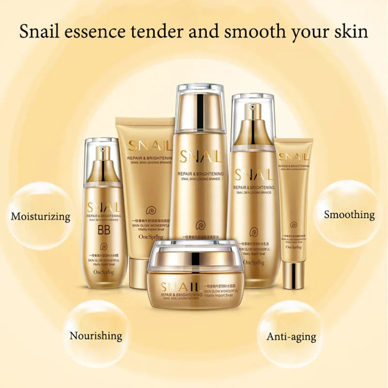 6pcs Snail Collagen Skin Care Sets