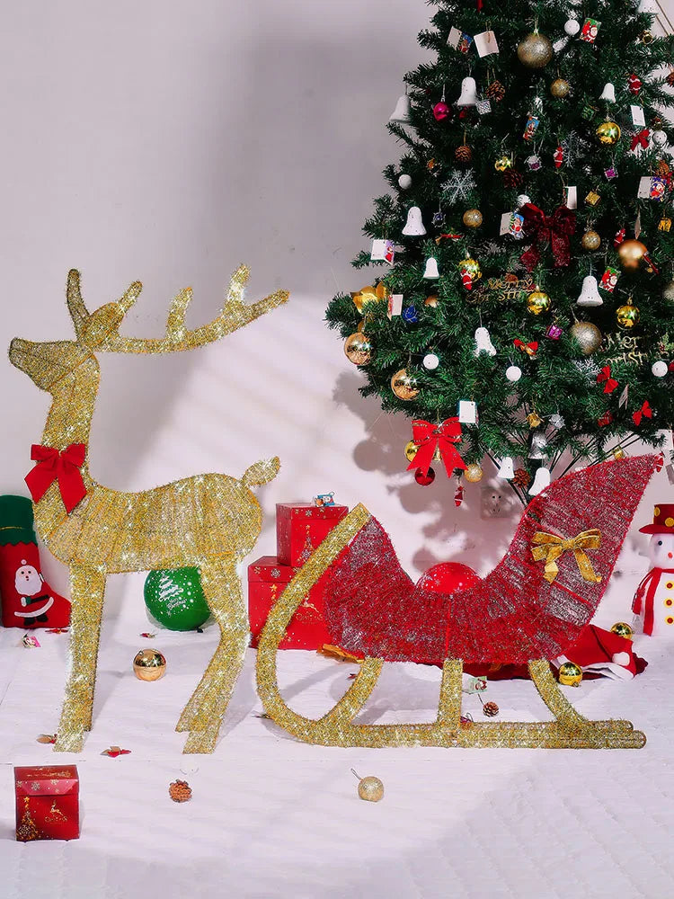 Decoration Christmas Deer Family Decor