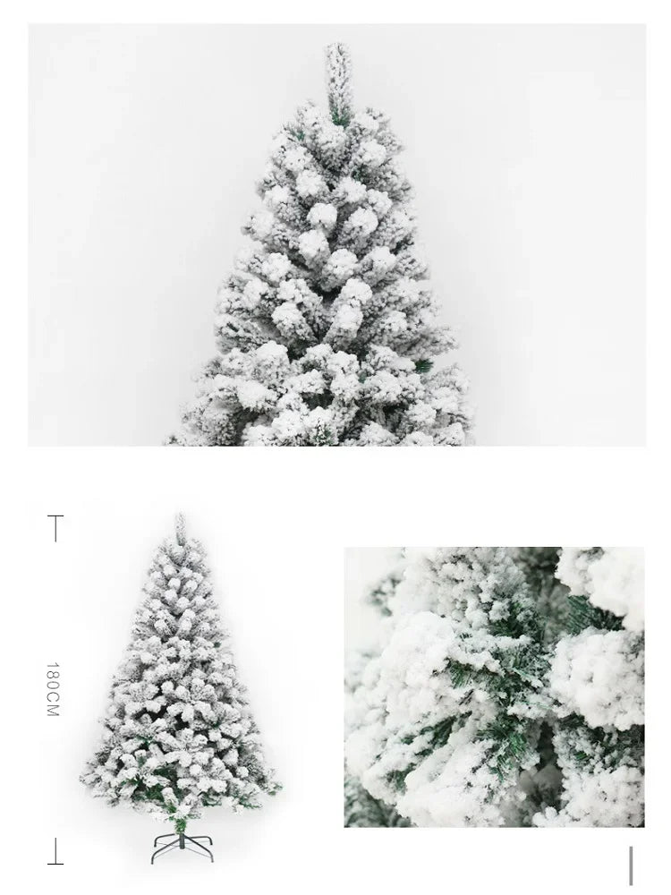 Artificial Christmas Tree PVC Snow Velvet