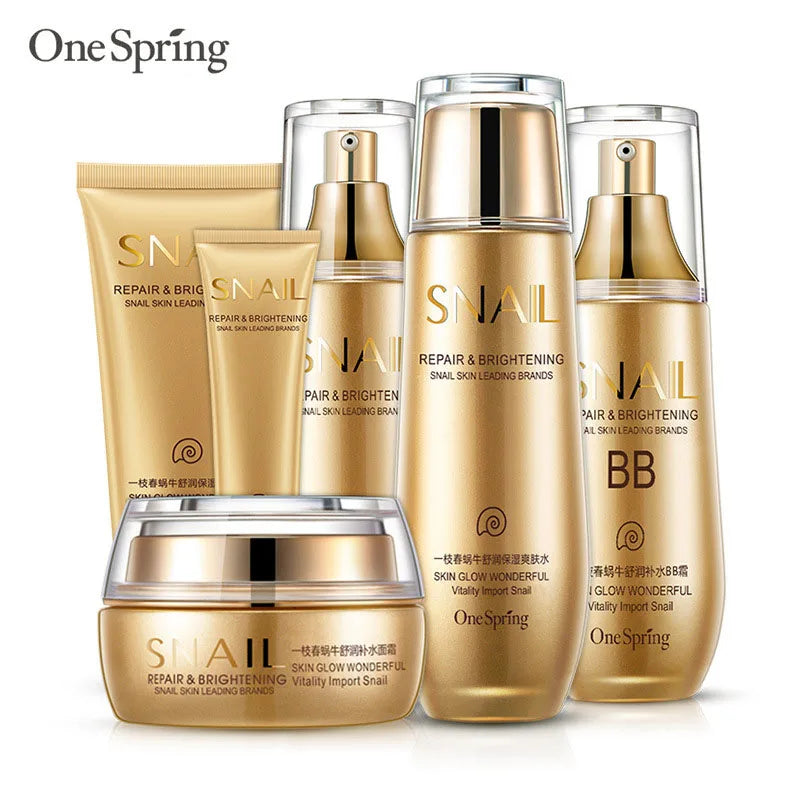 6pcs Snail Collagen Skin Care Sets